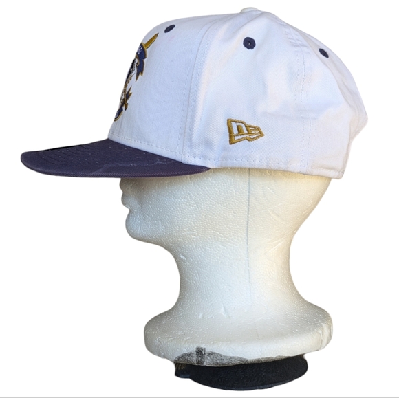 San Diego Padres RARE Double Crossed Bat SD Logo New Era Snap Back Hat Ball Cap - Picture 5 of 12